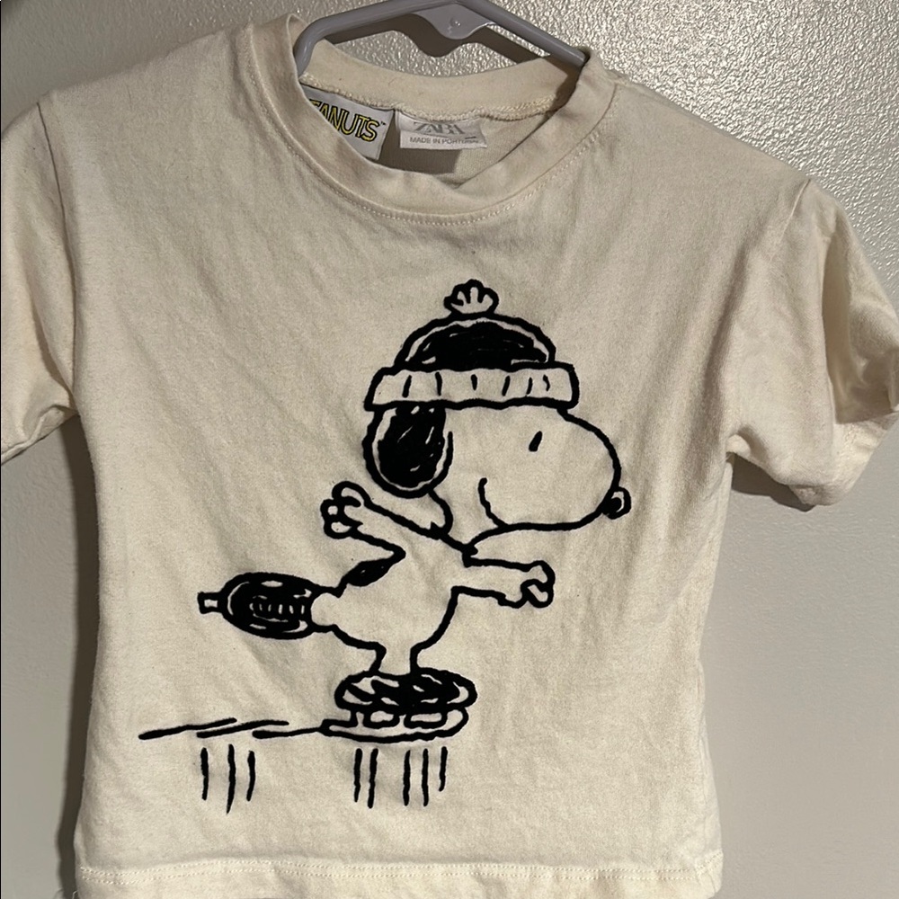 Snoopy Cream Kids T-Shirt